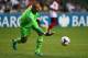 SO KON PO, HONG KONG - JULY 24: Tottenham Hotspur goalkeeper Heurelho Gomes releases the ball during the Barclays Asia Trophy Semi Final match between Tottenham Hotspur and Sunderland at Hong Kong Stadium on July 24, 2013 in So Kon Po, Hong Kong. (Photo by Robert Cianflone/Getty Images)