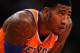 NEW YORK, NY - NOVEMBER 10: Iman Shumpert #21 of the New York Knicks looks on during the first half against the San Antonio Spurs at Madison Square Garden on November 10, 2013 in New York City. The Spurs defeat the Knicks 120-89. NOTE TO USER: User expressly acknowledges and agrees that, by downloading and/or using this photograph, user is consenting to the terms and conditions of the Getty Images License Agreement. (Photo by Maddie Meyer/Getty Images)