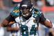 Sep 15, 2013; Oakland, CA, USA; Jacksonville Jaguars receiver Cecil Shorts III (84) reacts during the game against the Oaklanld Raiders at O.co Coliseum. The Raiders defeated the Jaguars 19-9. Mandatory Credit: Kirby Lee-USA TODAY Sports