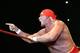 PERTH, AUSTRALIA - NOVEMBER 24: Hulk Hogan gestures to the audience during his Hulkamania Tour at the Burswood Dome on November 24, 2009 in Perth, Australia. (Photo by Paul Kane/Getty Images)