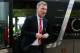 CARDIFF, WALES - NOVEMBER 24: David Moyes the Manchester United manager steps off the team coach prior to kickoff during the Barclays Premier League match between Cardiff City and Manchester United at Cardiff City Stadium on November 24, 2013 in Cardiff, Wales. (Photo by Mike Hewitt/Getty Images)