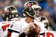 DETROIT, MI - NOVEMBER 24: Mike Glennon #8 of the Tampa Bay Buccaneers looks to pass against the Detroit Lions at Ford Field on November 24, 2013 in Detroit, Michigan. (Photo by Gregory Shamus/Getty Images)