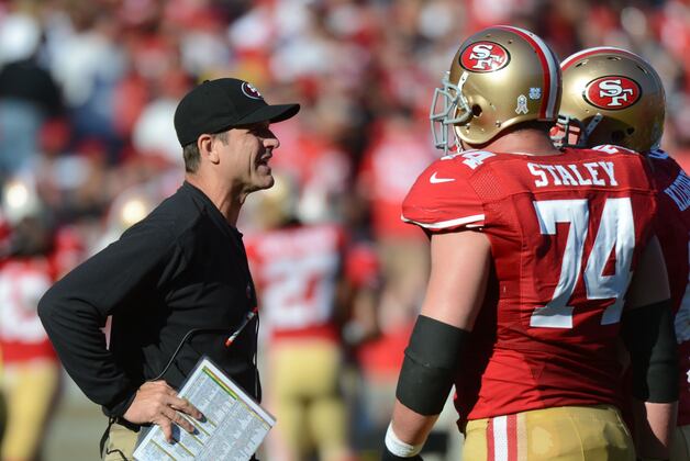 Jim Harbaugh Optimistic on Staley, Iupati Injuries