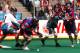 Rock Jimmy Quinlan looks for a lose ball in the second half of action between the Toronto Rock and Rochester Knighthawks in the NLL East Semi Final game at the Air Canada Centre, in Toronto Ontario Canada. (Photo by B. White/WireImage)