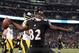 BALTIMORE, MD - NOVEMBER 28: Torrey Smith #82 of the Baltimore Ravens celebrates after scoring a touchdown in the first quarter of an NFL game against the Pittsburgh Steelers at M&T Bank Stadium on November 28, 2013 in Baltimore, Maryland. (Photo by Patrick Smith/Getty Images)