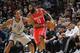 SAN ANTONIO, TX - November 30: James Harden #13 of the Houston Rockets controls the ball against Kawhi Leonard #2 of the San Antonio Spurs at the AT&T Center on November 30, 2013 in San Antonio, Texas. NOTE TO USER: User expressly acknowledges and agrees that, by downloading and or using this photograph, user is consenting to the terms and conditions of the Getty Images License Agreement. Mandatory Copyright Notice: Copyright 2013 NBAE (Photos by D. Clarke Evans/NBAE via Getty Images)