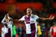 SOUTHAMPTON, ENGLAND - DECEMBER 04: Gabriel Agbonlahor of Aston Villa celebrates victory after the Barclays Premier League match between Southampton and Aston Villa at St Mary's Stadium on December 4, 2013 in Southampton, England. (Photo by Bryn Lennon/Getty Images)