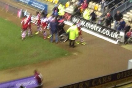 Middlesbrough's Players Celebrated a Goal with a Fan in a Wheelchair