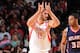 HOUSTON, TX - NOVEMBER 27: Omri Casspi #18 of the Houston Rockets reacts to a play during the game against the Atlanta Hawks on November 27, 2013 at the Toyota Center in Houston, Texas. NOTE TO USER: User expressly acknowledges and agrees that, by downloading and or using this photograph, User is consenting to the terms and conditions of the Getty Images License Agreement. Mandatory Copyright Notice: Copyright 2013 NBAE (Photo by Bill Baptist/NBAE via Getty Images)