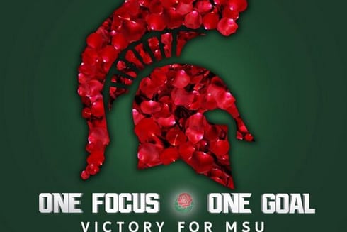 Photo: Michigan State Unveils Awesome Rose Bowl Graphic