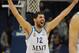 LONDON, ENGLAND - MAY 10: Nikola Mirotic of Real Madrid celebrates victory during the Turkish Airlines EuroLeague Final Four semi final game between FC Barcelona Regan and Real Madrid at the O2 Arena on May 10, 2013 in London, England. (Photo by Jamie McDonald/Getty Images)
