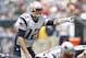 HOUSTON, TX - DECEMBER 01: Tom Brady #12 of the New England Patriots changes the play at the line against the Houston Texans at Reliant Stadium on December 1, 2013 in Houston, Texas. (Photo by Bob Levey/Getty Images)