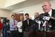 Dec 5, 2013; Tallahassee, FL, USA; State attorney Willie Meggs announces that Florida State Seminoles quarterback Jameis Winston (not pictured) was not going to be charged with any crime following allegations of sexual assault. Mandatory Credit: Mike Ewen-Tallahassee Democrat via USA TODAY Sports