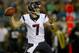 Dec 5, 2013; Jacksonville, FL, USA; Houston Texans quarterback Case Keenum (7) throws a pass in the first quarter against the Jacksonville Jaguars at EverBank Field. Mandatory Credit: Phil Sears-USA TODAY Sports
