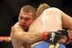 Dec 8, 2012, Seattle, WA, USA; Alexander Gustafsson (blue trunks) fights Mauricio Rua (red trunks) during their light Heavyweight bout at MMA on FOX 5 at Key Arena. Mandatory Credit: Joe Nicholson-USA TODAY Sports