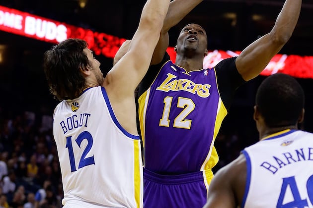 Battle of Big Men: Warriors' Bogut vs. Rockets' Howard