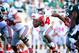 September 29, 2012; East Lansing, MI, USA; Ohio State Buckeyes running back Carlos Hyde (34) during the second half of a game against the Michigan State Spartans at Spartan Stadium. Ohio State won 17-16. Mandatory Credit: Mike Carter-USA TODAY Sports