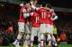 LONDON, ENGLAND - DECEMBER 04: Nicklas Bentner of Arsenal celebrates his goal during the Barclays Premier League match between Arsenal and Hull City at Emirates Stadium on December 4, 2013 in London, England. (Photo by Jamie McDonald/Getty Images)
