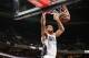 CHARLOTTE, NC - DECEMBER 6: Jeffery Taylor #44 of the Charlotte Bobcats dunks against the Philadelphia 76ers during the game at the Time Warner Cable Arena on December 6, 2013 in Charlotte, North Carolina. NOTE TO USER: User expressly acknowledges and agrees that, by downloading and or using this photograph, User is consenting to the terms and conditions of the Getty Images License Agreement. Mandatory Copyright Notice: Copyright 2013 NBAE (Photo by Brock Williams-Smith/NBAE via Getty Images)
