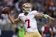 ST. LOUIS, MO - DECEMBER 02: Quarterback Colin Kaepernick #7 of the San Francisco 49ers throws a pass during the game against the St. Louis Rams at the Edward Jones Dome on December 02, 2012 in St. Louis, Missouri. The Rams beat the 49ers 16-13 in overtime. (Photo by David Welker/Getty Images)