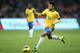 BEIJING, CHINA - OCTOBER 15: Neymar of Brazil controls the ball during the international friendly match between Brazil and Zambia at Beijing National Stadium on October 15, 2013 in Beijing, China. (Photo by Feng Li/Getty Images)