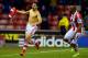 STOKE ON TRENT, ENGLAND - DECEMBER 07: Oussama Assaidi of Stoke celebrates with teammate Wilson Palacios after scoring his team's third and matchwinning goal during the Barclays Premier League match between Stoke City and Chelsea at Britannia Stadium on December 7, 2013 in Stoke on Trent, England. (Photo by Michael Regan/Getty Images)