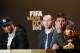 ZURICH, SWITZERLAND - JANUARY 07: (L-R) Cristiano Ronaldo of Real Madrid, Andres Iniesta of Barcelona and Lionel Messi of Barcelona attend the Press Conference with nominees for World Player of the Year and World Coach of the Year for Men's Football on January 7, 2013 at Congress House in Zurich, Switzerland. (Photo by Christof Koepsel/Getty Images)