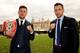 LONDON, ENGLAND - OCTOBER 10: Darren Barker and Felix Sturm go head to head to during a Matchroom press conference to announce their IBF Middlweight World Title fight on October 10, 2013 in London, England. (Photo by Scott Heavey/Getty Images)