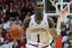 Nov 8, 2013; Bloomington, IN, USA; Indiana Hoosiers forward Noah Vonleh (1) dribbles the ball during the first half against the Chicago State Cougars at Assembly Hall. Mandatory Credit: Pat Lovell-USA TODAY Sports