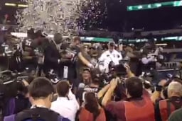 Watch Spartans Celebrate B1G Title in Locker Room