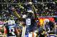 Dec 7, 2013; Atlanta, GA, USA; Auburn Tigers wide receiver Sammie Coates (18) celebrates after the 2013 SEC Championship game against the Missouri Tigers at Georgia Dome. The Auburn Tigers defeated the Missouri Tigers 59-42. Mandatory Credit: Kevin Liles-USA TODAY Sports