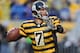 PITTSBURGH, PA - NOVEMBER 17 : Ben Roethlisberger #7 of the Pittsburgh Steelers drops back to pass during the game against the Detroit Lions on November 17, 2013 at Heinz Field in Pittsburgh, Pennsylvania. (Photo by Joe Sargent/Getty Images)