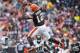 CLEVELAND, OH - DECEMBER 1: Wide receiver Josh Gordon #12 of the Cleveland Browns catches a pass during the first half against the Jacksonville Jaguars at FirstEnergy Stadium on December 1, 2013 in Cleveland, Ohio. (Photo by Jason Miller/Getty Images)