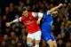 LONDON, ENGLAND - DECEMBER 08: Mesut Oezil of Arsenal and Seamus Coleman of Everton battle for the ball during the Barclays Premier League match between Arsenal and Everton at Emirates Stadium on December 8, 2013 in London, England. (Photo by Michael Regan/Getty Images)