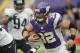 MINNEAPOLIS, MN - SEPTEMBER 9: Toby Gerhart #32 of the Minnesota Vikings carries the ball during the season opener against the Jacksonville Jaguars on September 9, 2012 at Mall of America Field at the Hubert H. Humphrey Metrodome in Minneapolis, Minnesota. (Photo by Hannah Foslien/Getty Images)