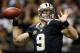 NEW ORLEANS, LA - DECEMBER 30: Drew Brees #9 of the New Orleans Saints throws a pass against the Carolina Panthers at the Mercedes-Benz Superdome on December 30, 2012 in New Orleans, Louisiana. (Photo by Chris Graythen/Getty Images)