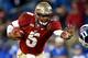 Florida State freshman quarterback Jameis Winston strikes a Heisman-like pose Saturday during a 45-7 dismantling of overmatched Duke in the ACC Championship Game.