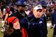 STARKVILLE, MS - NOVEMBER 28: Hugh Freeze, head coach of the Ole Miss Rebels, leaves the field following a game against the Mississippi State Bulldogs at Davis Wade Stadium on November 28, 2013 in Starkville, Mississippi. Mississippi State won the game 17-10. (Photo by Stacy Revere/Getty Images)
