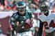 TAMPA, FL - OCTOBER 13: Wide receiver DeSean Jackson #10 of the Philadelphia Eagles grabs a 2nd quarter touchdown pass against the Tampa Bay Buccaneers October 13, 2013 at Raymond James Stadium in Tampa, Florida. (Photo by Al Messerschmidt/Getty Images)