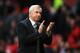 Pardew Celebrates Beating Manchester United