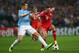 MANCHESTER, ENGLAND - OCTOBER 02: Franck Ribery of Muenchen battles with Matija Nastasic of Manchester City during the UEFA Champions League Group D match between Manchester City and FC Bayern Muenchen at Etihad Stadium on October 2, 2013 in Manchester, England. (Photo by Julian Finney/Getty Images)