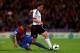 LONDON, ENGLAND - OCTOBER 21: Scott Parker of Fulham is tackled by Jason Puncheon of Crystal Palace during the Barclays Premier League match between Crystal Palace and Fulham at Selhurst Park on October 21, 2013 in London, England. (Photo by Clive Rose/Getty Images)