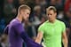 MANCHESTER, ENGLAND - OCTOBER 02: Joe Hart of Manchester City swaps tops with Manuel Neuer of Muenchen during the UEFA Champions League Group D match between Manchester City and FC Bayern Muenchen at Etihad Stadium on October 2, 2013 in Manchester, England. (Photo by Julian Finney/Getty Images)