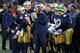 SOUTH BEND, IN - NOVEMBER 02: Head coach Brian Kelly of the Notre Dame Fighting Irish calls a play during a game against the Navy Midshipmen at Notre Dame Stadium on November 2, 2013 in South Bend, Indiana. Notre Dame defeated Navy 38-34. (Photo by Jonathan Daniel/Getty Images)