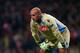 LONDON, ENGLAND - OCTOBER 01: Goalkeeper Pepe Reina of Napoli looks on during UEFA Champions League Group F match between Arsenal FC and SSC Napoli at Emirates Stadium on October 1, 2013 in London, England. (Photo by Paul Gilham/Getty Images)