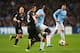 MANCHESTER, ENGLAND - NOVEMBER 27: Michal Duris of Plzen tackles Micah Richards of Manchester City during the UEFA Champions League Group D match between Manchester City and FC Viktoria Plzen at Etihad Stadium on November 27, 2013 in Manchester, England. (Photo by Alex Livesey/Getty Images)