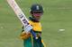 DURBAN, SOUTH AFRICA - DECEMBER 08: Quinton de Kock reaches 50 runs during the 2nd Momentum ODI match between South Africa and India at Sahara Stadium Kingsmead on December 08, 2013 in Durban, South Africa. (Photo by Anesh Debiky/Gallo Images/Getty Images)