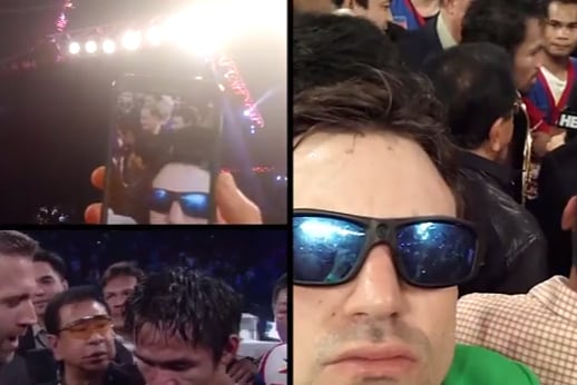 Fake Federer Guy Claims to Sneak into Manny Pacquiao Fight in Hilarious Video