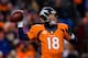 DENVER, CO - DECEMBER 8: Quarterback Peyton Manning #18 of the Denver Broncos throws a pass during the third quarter against the Tennessee Titans at Sports Authority Field Field at Mile High on December 8, 2013 in Denver, Colorado. The Broncos defeated the Titans 51-28. (Photo by Justin Edmonds/Getty Images)