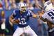 INDIANAPOLIS, IN - DECEMBER 01: Andrew Luck #12 of the Indianapolis Colts runs with the ball during the NFL game against the Tennessee Titans at Lucas Oil Stadium on December 1, 2013 in Indianapolis, Indiana. (Photo by Andy Lyons/Getty Images)